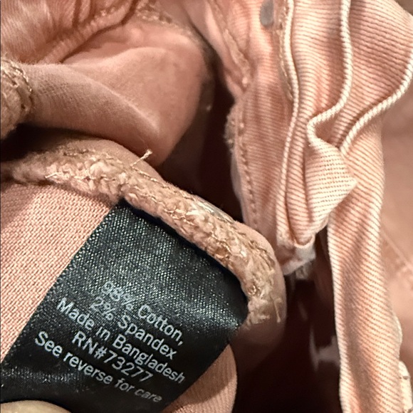 SO Pink High Rise Paperbag Utility Twill Waist Denim 3 - Picture 7 of 7